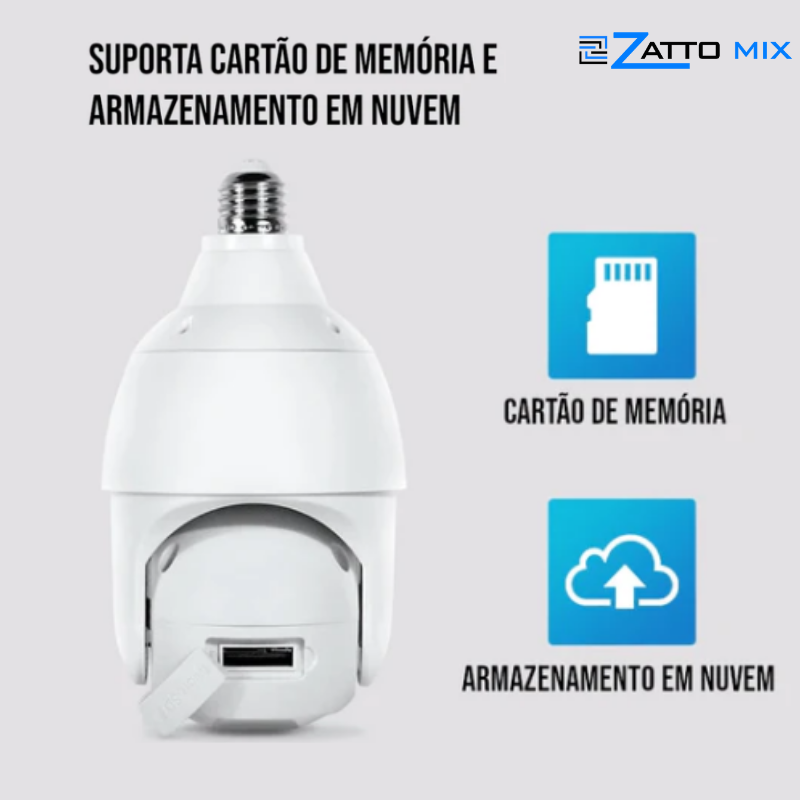 Câmera de Segurança Inteligente Smart Cam - Zatto