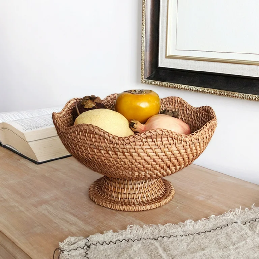 Fruteira de Mesa em Rattan - Zatto