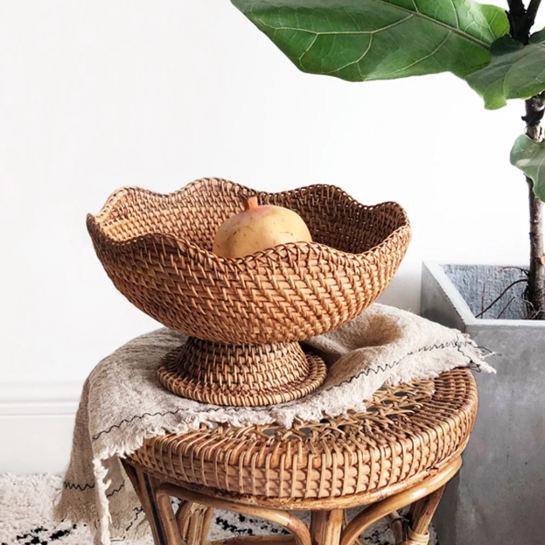 Fruteira de Mesa em Rattan - Zatto