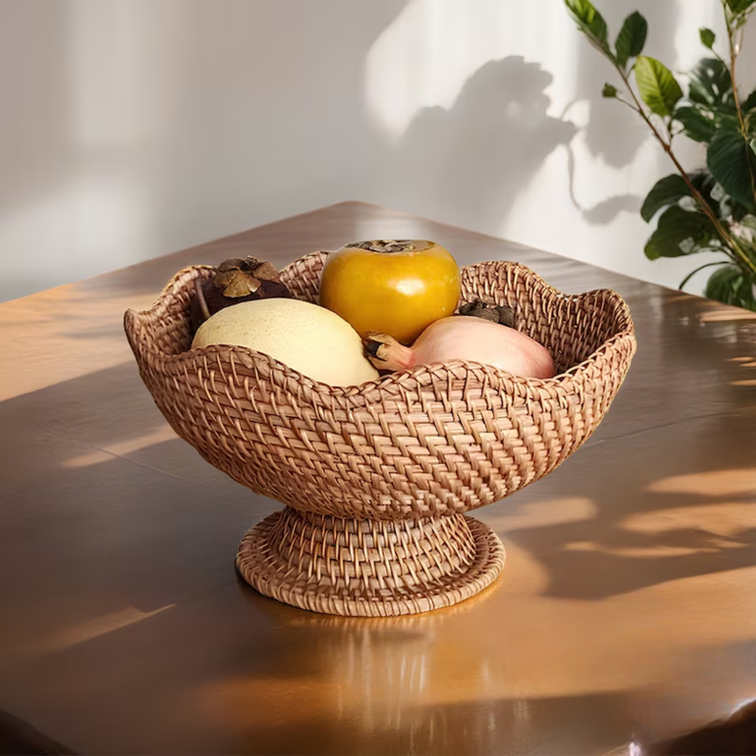 Fruteira de Mesa em Rattan - Zatto