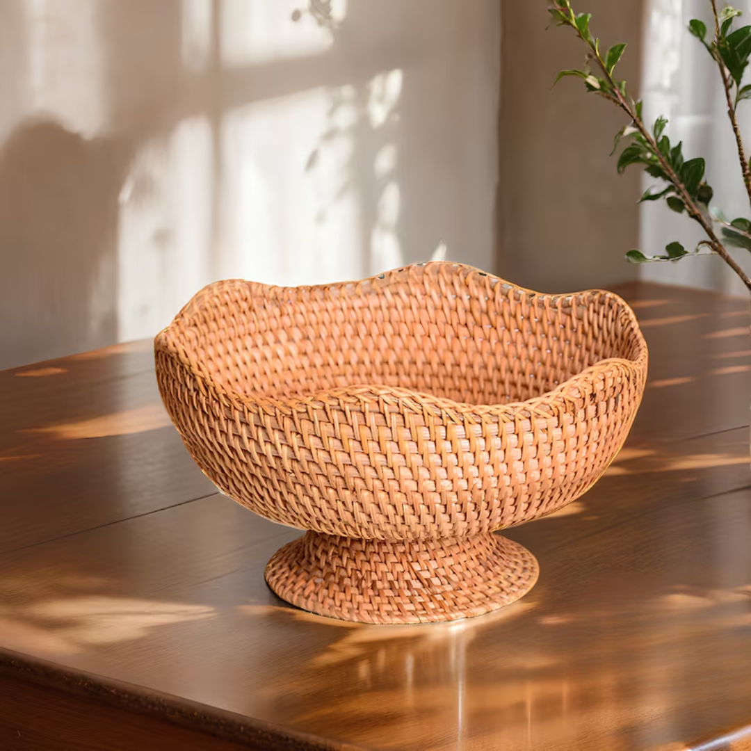 Fruteira de Mesa em Rattan - Zatto