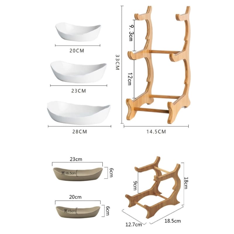 Fruteira de Mesa Luxury em Bambu e ABS - Zatto